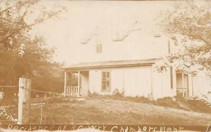 Cartolina J82/ Chambers Nebraska RPPC c1910s R.C. Wry Residence Home 420 - Foto 1 di 4