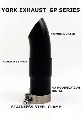 01-06 GSXR 1000 Motorcycle Short  slip-on muffler black with DB killer - Image 1 of 4