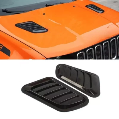 For Jeep Renegade 2015 2016 2017 - 2024 Car Hood Black Vent Cover Accessories Foto 1 de 4