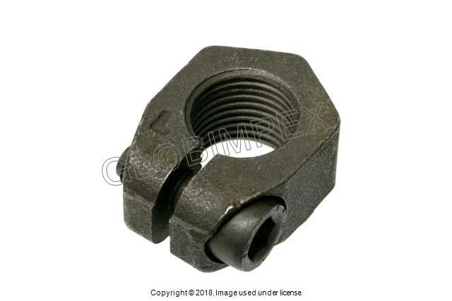 PORSCHE 356B (1964-1973) Clamping Nut for Wheel Spindle FRONT L or R (1) O.E.M. - Image 1 of 1