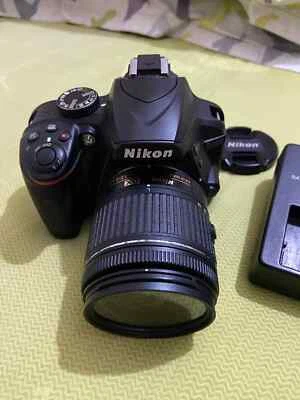 Nikon D3400 DSLR Camera with AF-P DX 18-55 VR Lens - Black-100% Working - Image 1 of 4