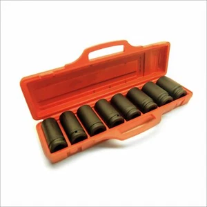 Pistola de aire hexagonal de 6 lados con enchufes de impacto de 3/4" dr profundos 26 mm a 38 mm 8 piezas TE238 - Imagen 1 de 1