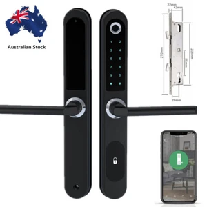 Sliding Door Fingerprint Lock Keyless Smart Mortise Lock Bluetooth APP Control - Picture 1 of 13