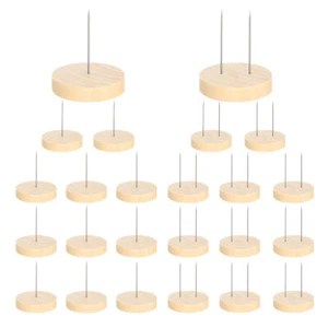24PCS Doll Stand Holder Wooden Display Support For Small Knitted Crochet Dolls - Picture 1 of 11
