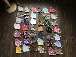 Neu, Gesichtsmasken, Konvolut 35, Erwachsene, Disney, Hunde, Katzen, Animal Print, Blumen - Bild 1 von 12