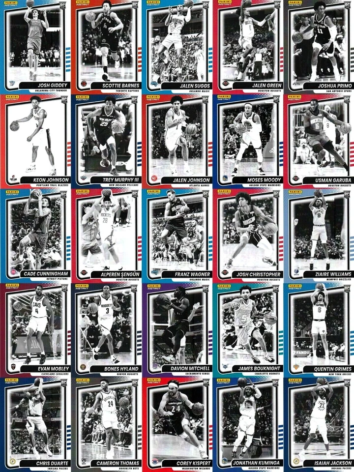 2021-22 PANINI NBA BLACK & WHITE ROOKIES #1 - 36 SINGLES - 1/239 LOW PRINT RUN - Image 1 of 3