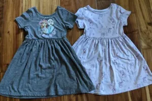 Disney Frozen II 2 Pack Dresses Anna Elsa Olaf Girls Size 5T - Picture 1 of 12