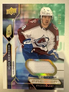 Alex Newhook 2021-22 Premier /15 Fight Strap Relic Colorado Avalanche Montreal - Picture 1 of 6