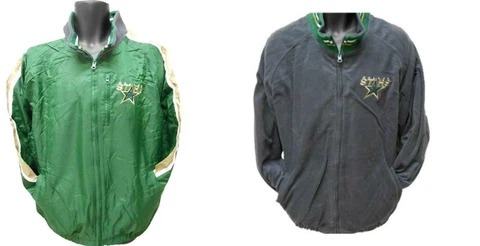 NEW Dallas Stars Adult Mens Sizes M-L-XL-2XL Reversible Jacket $60 Cover