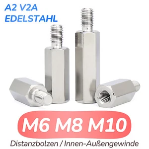 M6 M8 M10 Edelstahl Distanzbolzen Sechskant Abstandhalter Innen-Außengewinde PCB - Bild 1 von 87