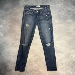Paige Damen Jeans Verdugo Ankle Skinny Größe 26 Blau Distressed Made in USA - Bild 1 von 16
