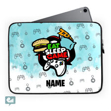 Personalised iPad Case Sleeve Eat Sleep Game Boys Gamer Gift for iPad 2021 10.2
