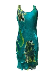 Abito midi stanco vintage Simply Silk Fairycore taglia S - Foto 1 di 6