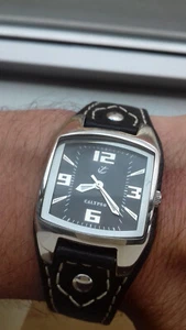 Calypso-FESTINA K5180/6 LEATHER VINTAGE COLLECTION WATCH NOS MONTRE RELOJ FOND - Imagen 1 de 12
