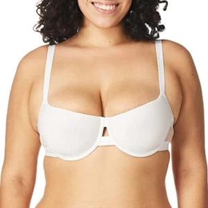 DKNY Women's Sheers Mesh-Panel Cutout T-Shirt Bra White 34 D - NWOT - Bild 1 von 1