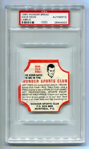 1960-61 Wonder Bread Labels Dave Keon RC Rookie PSA Authentic Graded HOF Hockey - Picture 1 of 2