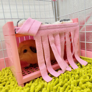 2pcs Animal Bed Door Curtain Pet Hideout Cage Accessories For Hamster Guinea Pig