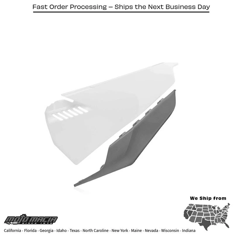 PAINÉIS LATERAIS BRANCO/CINZA Husqvarna TE 150 2019-2020 Husqvarna TE 250i 2019-2021 - Imagem 1 de 1