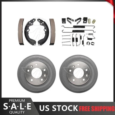 Rear Kit Brake Drums & Brake Shoes Hardware Kit For 1993-2002 Mazda 626 - Image 1 of 4
