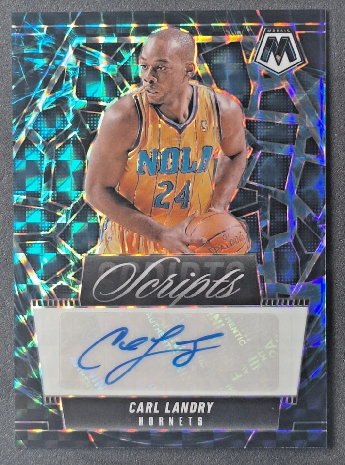 2024-25 Mosaic Scripts Genesis Prizm Carl Landry MS-CLN Foto 1 de 3