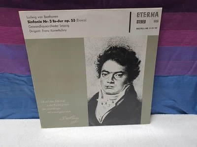 Franz Konwitschny Beethoven Symphony No. 3 ETERNA 825 101 1st Label ST 825101 - Image 1 of 4