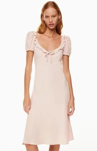 Sunday Best Aritzia Letti Dress Light Pink Scoopneck Size Medium - Picture 1 of 11