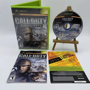 Call of Duty Finest Hour (Xbox, 2004) CIB Tested Working Free Shipping - Picture 1 of 2