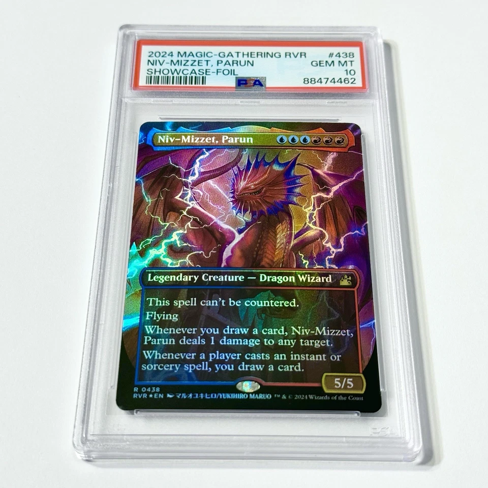 PSA 10 Magic: The Gathering  Niv-Mizzet, Parun Showcase Foil Ravnica Remastered - Image 1 of 1