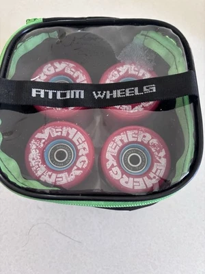 Atom Wheels Atom Tone Skate Wheels 8 Pack Red RollerboneWheels Skateboard Wheels - Image 1 of 4