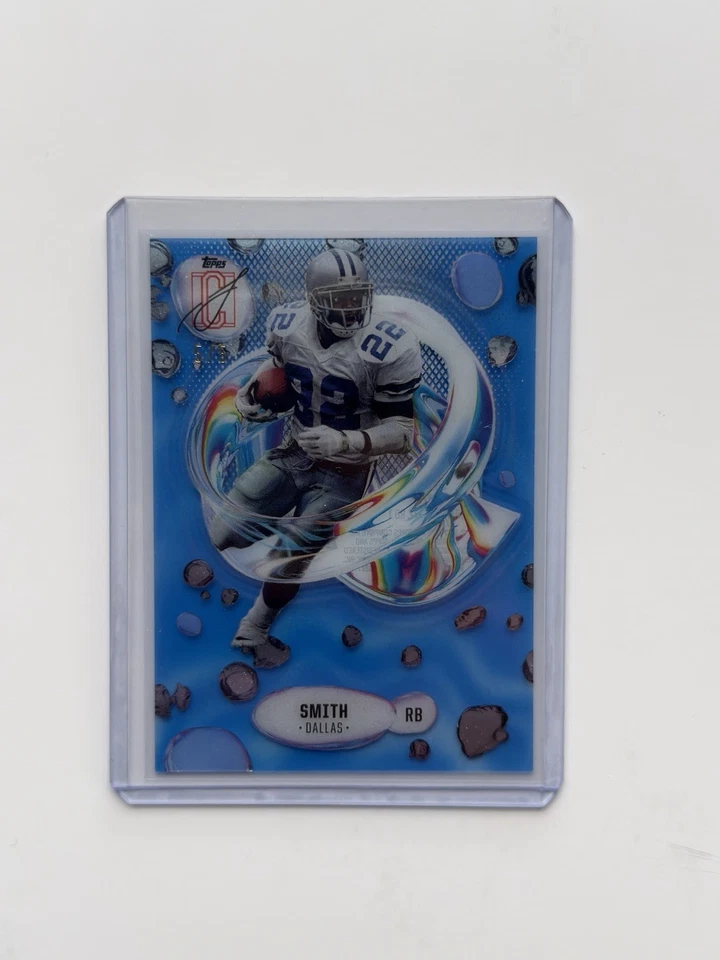 2024 Topps Signature RARO LIMITADO 5/5 Emmitt Smith azul fluidez Foto 1 de 3