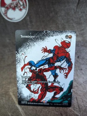 MTG, Terminate (#040), Marvel Universe Spiderman, Borderless Non-Foil, NM Mythic - Image 1 of 4