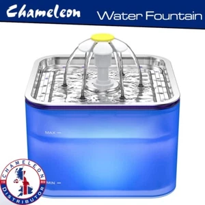 Colourful Square Water Dispenser fountain Pet Dog Cat - 3 Litre Capacity - Picture 1 of 9