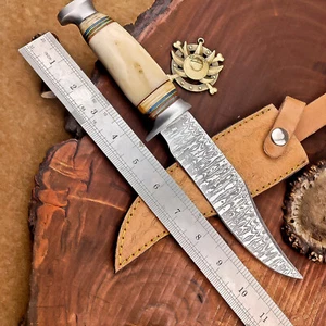 CUSTOM HANDMADE J2 STAHLKLINGE MESSER, CAMPING JAGDMESSER MIT SCHEIDE, EN-2616 - Bild 1 von 9
