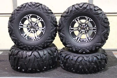 YAMAHA BIG BEAR 400 SRA 26" QUADKING ATV TIRE SS212 M WHEEL KIT SRA1CA BIGGHORN - Image 1 of 4