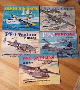 Squadron Signal US Naval Aircraft in Action Lot  Mariner Neptune Catalina SC BnB - Picture 1 of 1
