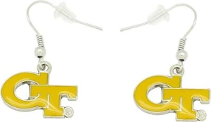 PENDIENTES COLGANTES GEORGIA TECH - LOGOTIPO - TOTALMENTE NUEVOS - CCP-ER-015-10 - Imagen 1 de 1