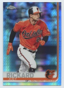 2019 TOPPS CHROME #60 JOEY RICKARD PRISM REFRACTOR BALTIMORE ORIOLES