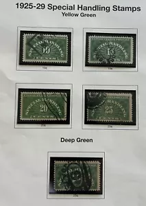 U.S. 1925-29 Special Handling Set of 5 SC# QE-1- QE4, a . Lot#08-11251 - Picture 1 of 2