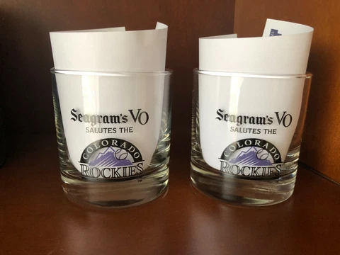 2 Seagrams VO Colorado Rockies 10 oz. Highball Glasses Cover