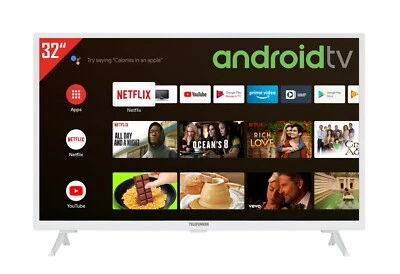 Telefunken XF32AK600-W 32 Zoll Android Smart TV - Full HD Fernseher Triple-Tuner - Bild 1 von 4