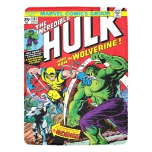 Incredible Hulk #181: Ultra-Soft Micro Fleece Blanket Wolverine’s Debut - Picture 1 of 5