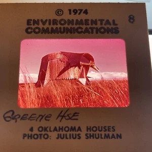 Herb Greene “Prairie chicken House” Oklahoma Architecture 35mm Art Slide - Picture 1 of 3
