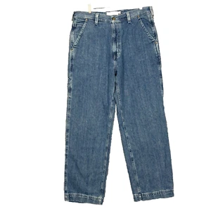 Urban Pipeline Jeans Mens 34(36) Blue Up Carpenter Baggy Loose Medium Wash - Picture 1 of 13