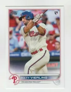 (12) Matt Vierling 2022 TOPPS SERIES 1 ROOKIE LOT #316 PHILADELPHIA PHILLIES RC - Picture 1 of 1