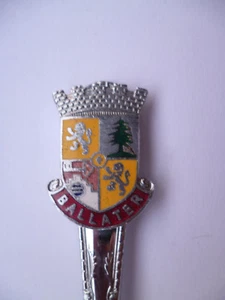 "CUCHARA DE COLECCIONISTA CON CRESTA ESMALTE ""BALATER" - Imagen 1 de 1