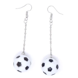 2X orecchini orecchino pendente palla pallone calcio football idea regalo donna - Foto 1 di 5