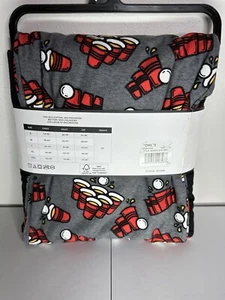 Beer Pong Pajamas PJ'S & Pancakes Mens L Lounge Pants Black Tshirt PJ Set New - Picture 1 of 7