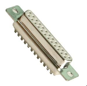 Conector D-Sub 25 pines, hembra, recto, con soldador, dorado, 1 ud. - Imagen 1 de 2