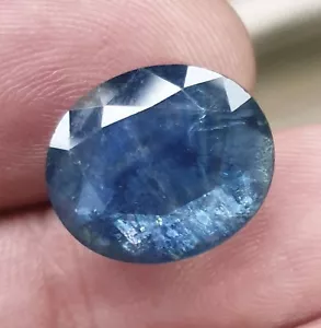 Unheated CGL Certified 15.27 Cts Oval Cut Blue Sapphire From Madagascar - Picture 1 of 5