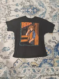 T-shirt punto singolo Reba Mcentire On Tour 1992 nera taglia XL scuderie - RARA! - Foto 1 di 12